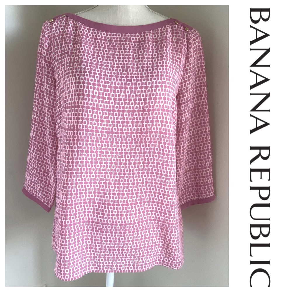 NWOT Banana Republic Geometric Print Tunic, Small